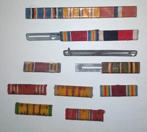 Grouping of Miscellaneous Ribbon Bars WWII - Vietnam War - Picture 1 of 7