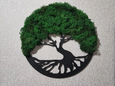 artistic panel Tree of Life. Author's handmade work. dark theme - Image 1 of 4