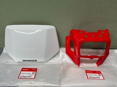 HONDA Headlight Cover Shroud Number Plate Set 96-04 XR250 R XR400 R - Image 1 of 3