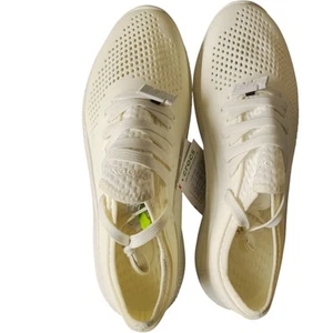 Crocs LiteRide 360 Pacer Shoes Womens Size 11 Cream Comfort Sneakers 206705-1CV - Picture 1 of 9