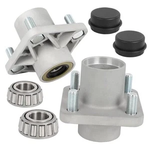 Aluminum Golf Cart Front Wheel Hub Assembly, Compatible with Club Car DS 1974  - Picture 1 of 7