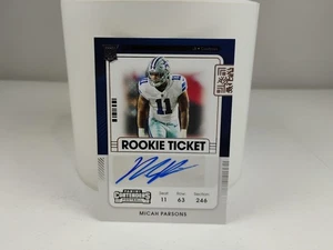 2021 Contenders Micah Parsons RC Rookie Auto Rookie Ticket #146 Cowboys - Picture 1 of 9