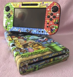 APCym Skin Vinyl Nintendo Wii U Console Controller Decals Stickers MARIO EDITION - Picture 1 of 8