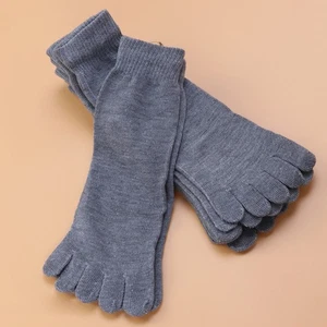 5 Pairs Fashion Men Socks Cotton Middle Tube Five Finger Socks Middle Tube Socks - Picture 1 of 11
