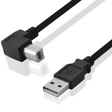 2.0 Universal USB Druckerkabel Drucker Kabel mit A auf B Winkelstecker schwarz