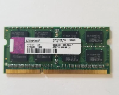 Kingston 2GB PC3-10600S DDR3-1333MHz  KF073F-ELD Laptop Memory - Image 1 of 2