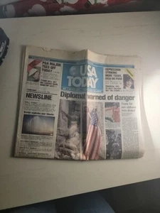 1998 August 13 TODAY NEWSPAPER Diplmat Warned Of Danger - Picture 1 of 2