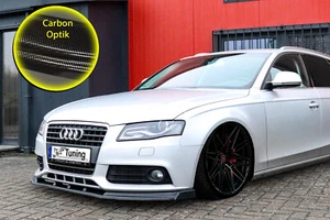 Alerón delantero con alas de ABS para Audi A4 B8 con S-Line óptica carbono - Imagen 1 de 4
