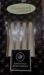 Park Avenue (12) 12in. Ivory EcoWax Taper Candles Coconut Soy Wax Blend - Picture 1 of 7