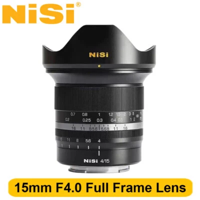 NiSi 15mm F4.0 Full Frame ASPH MF Lens for Fuji X Canon RF Nikon Z Sony E-mount - Image 1 of 4
