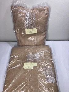 Chelsea Frank Emery Camel Queen Duvet Cover & Bed Skirt NWT EMC05/EMC02 Set 2 - Picture 1 of 9