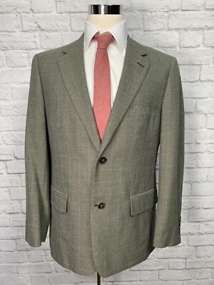 Blazer Abrigo Deportivo Clásico Marrón Club Room Macy’s Para Hombres 42R Foto 1 de 4