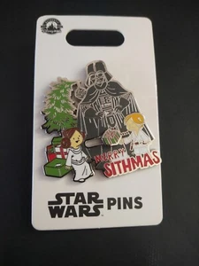 Disney Pin Star Wars 2023 Skywalkers Vader Leia Luke Merry Sithmas Slider New - Picture 1 of 4
