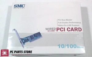SMC Networks Wired EZ PCI Card Internal Ethernet Adapter 10/100 Mbps SMC1255TX-1 - Afbeelding 1 van 7