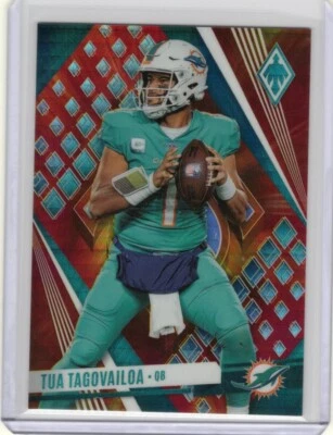2023 Panini Phoenix Fire Burst #9 Tua Tagovailoa Dolphins 245/340 - Image 1 of 2