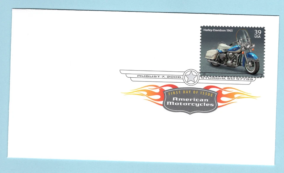 2006 American Motorcycles "Harley Davidson 1965" First Day Cover With Digital Ca - Image 1 of 1