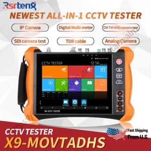 Rsrteng 4K Camera Monitor CCTV Tester X9-MOVTADHS AHD CVI TVI DMM OPM VFL TDR - Bild 1 von 11