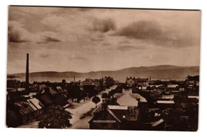 Postcard Scotland Ivergordon, RPPC, Unsed, Smokstack, Town - Picture 1 of 2