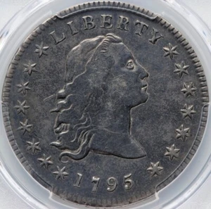 1795 $1 Flowing Hair Silver Dollar NGC VF Detail -Exceptional Eye Appeal- WOW! - Picture 1 of 5