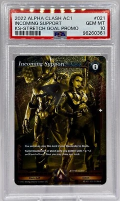 Incoming Support KS AC1-021 Kickstarter Exclusive Promo Alpha Clash PSA 10 - Image 1 of 2