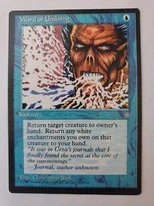 MTG Magic The Gathering Card Word of Undoing Instant Blue Ice Age 1995 - Picture 1 of 2