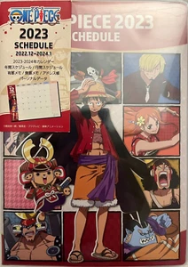 ONE PIECE A6 2023 Diary Planner Schedule Book Japan RED - Picture 1 of 8