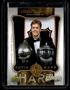2006-07 Upper Deck MVP Gotta Have Hart Chris Pronger #HH6 HOF - Picture 1 of 2