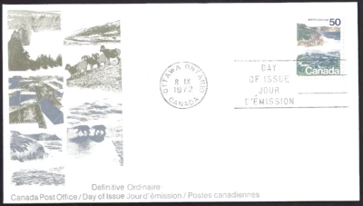 🍁Canada   #598    "Landscapes - Seashore"     Brand New  1972  First Day Cover - Image 1 of 2