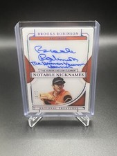 2022 National Treasures Brooks Robinson Notable Nicknames On Card Auto #21/25