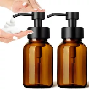 250/400ml Brown Foaming Bottle Pump Lotion Container Soap Liquid Dispensers - Picture 1 of 9
