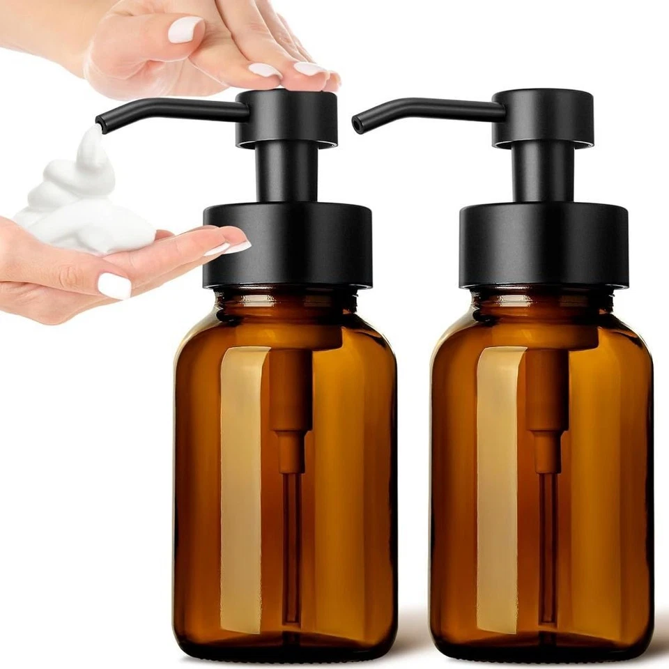 250/400ml Brown Foaming Bottle Pump Lotion Container Soap Liquid Dispensers - image 1 of 4