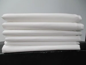 24 EACH RESTAURANT DINNER CLOTH LINEN NAPKINS WHITE 20''X 20'' WEDDING GRADE - Picture 1 of 2