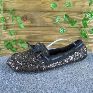 BC Footwear Damen Pailletten Lammfell-Stil schwarz Synthetik Gr. 8 leicht gebraucht 2025 - Bild 1 von 6