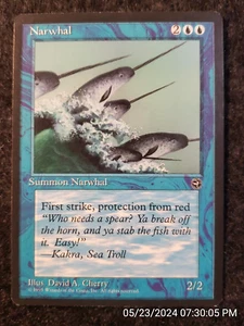 Narwhal Homelands NM Rare MAGIC THE GATHERING MTG NEVER PLAYED (DS3D1G2) - Picture 1 of 4