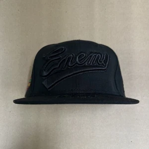 2007 Supreme Public Enemy New Era Fitted Cap 7 1/2 59.6 CM Black 59fifty - Picture 1 of 9