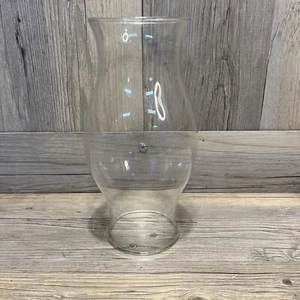 Glass Chimney Shade 8.75" Tall Clear Hurricane Lamp Globe Candle Cover - Picture 1 of 5