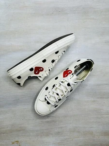 Converse Chuck Taylor 70 Comme Des Garcons Mens SZ 12/W14 White Polka Dot - Picture 1 of 9