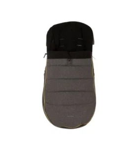 MICRALITE TWOFOLD/SMARTFOLD STROLLER FOOTMUFF CARBON NEW COSYTOES WINTER WARM - Picture 1 of 2
