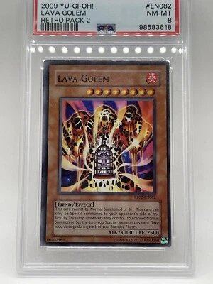 Lava Golem 2009 PSA 8 NM-MINT Retro Pack 2 Super Rare RP02-EN082 Yugioh - Image 1 of 4