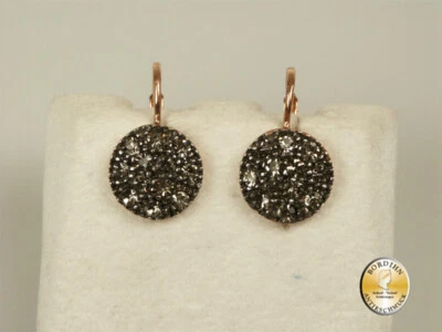 Orecchini Pendenti Argento Dorato con Strass Orecchini Donna Gioiello - Immagine 1 di 3