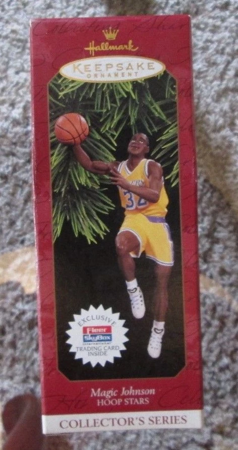 RARO NUEVO EN CAJA MAGIC JOHNSON Edición Limitada 1997 HALLMARK ORNAMENT LOS ANGELES LAKERS Foto 1 de 1