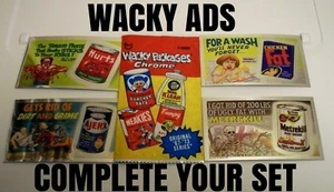 2013 Wacky Packages Chrome "WACKY ADS" -PICK-A-SINGLE- COMPLETE YOUR SET! NM - Imagen 1 de 38