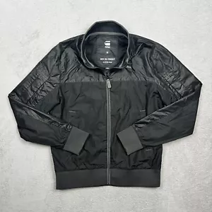 G-STAR Men's Black Nancor Vest Bomber Jacket Full Zip Long Sleeve Medium M - Picture 1 of 9