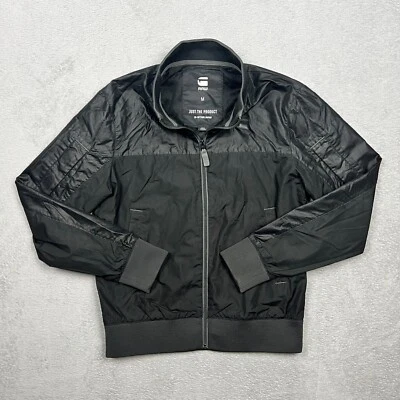 G-STAR Hombre Negro Nancor Chaleco Chaqueta Bomber Cremallera Completa Manga Larga Mediana M Foto 1 de 4