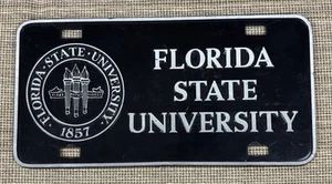 Schwarze Florida State University Seminolen Alumni Kunststoff Nummernschild - Bild 1 von 8