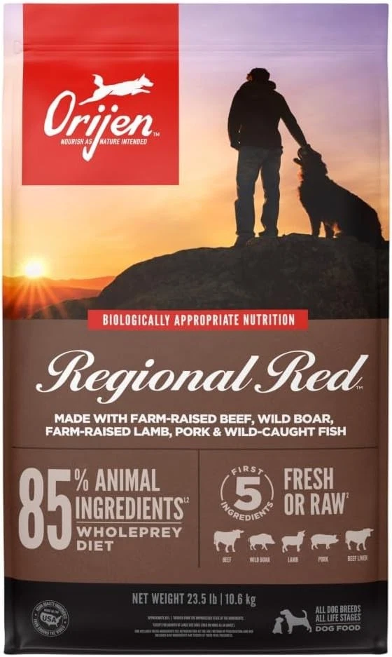 ORIJEN Regional Red Dry Dog Food 23.5lb bag