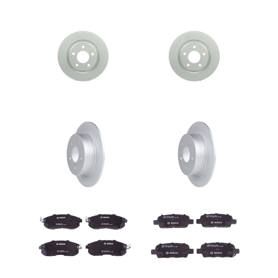 Bosch QuietCast Ceramic Brake Pad and Rotor Kit For 2007-2010 Nissan Altima Foto 1 de 4