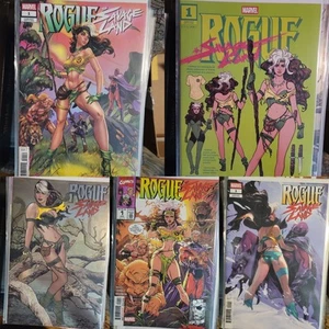 ROGUE SAVAGE LAND #1 Lot x5 1:25 LOZANO Campbell 1D Hughes Foil VARIANT MARVEL - Picture 1 of 6