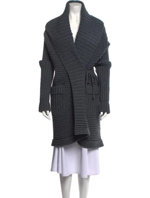 Длинный кардиган Dolce & Gabbana темно-серый - Изображение 1 из 4