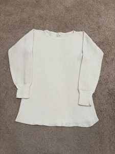 Vintage Años 70 JC Penny 100% Algodón Comed Tejido Waffle Térmico Manga Larga Grande - Imagen 1 de 5